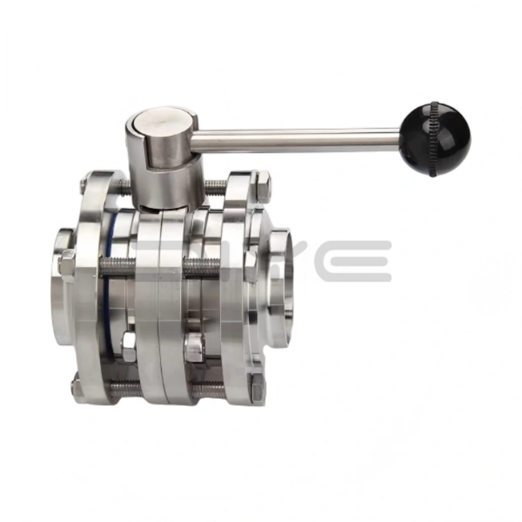 Санитарна дроселна клапа от 3 части