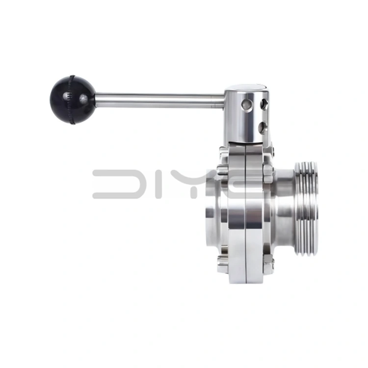 Санитарна заварена дроселна клапа с резба